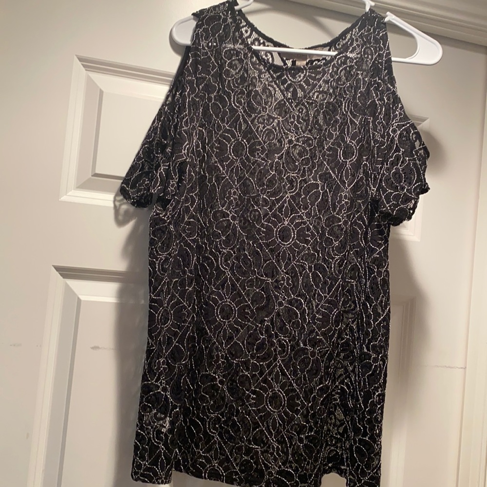 Sheer black top